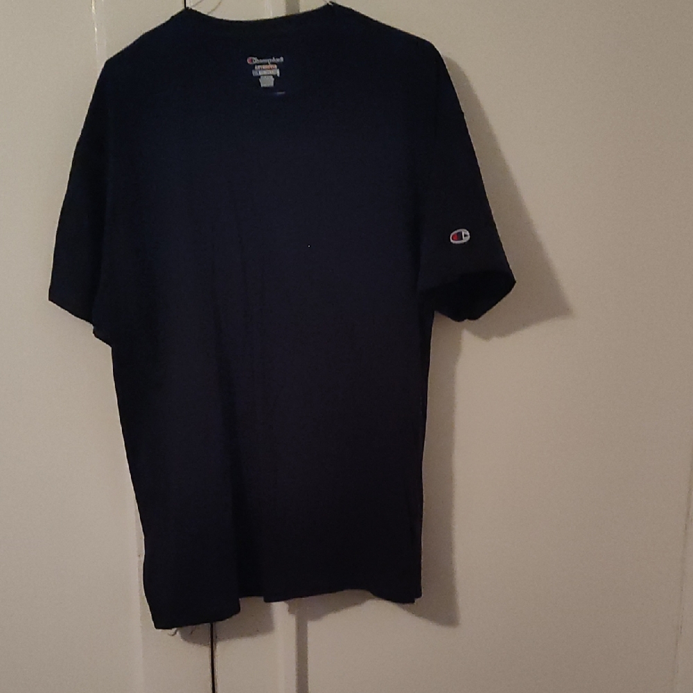 Champion Men's Dark Blue Short Sleeve Tee